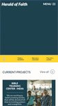 Mobile Screenshot of heraldoffaith.org